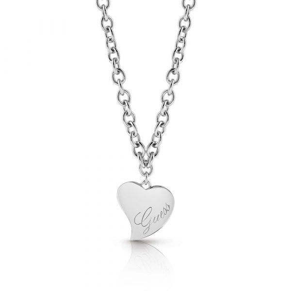 GUESS Women's Silver Plated Necklace UBN28059